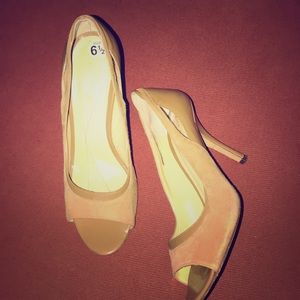 Kate Spade Suede Trim Heels